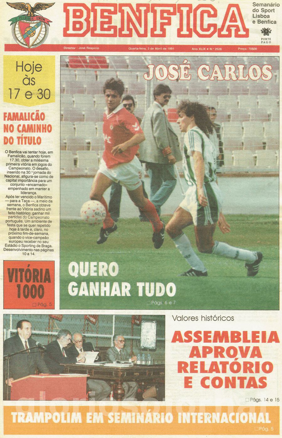 jornal o benfica 2528 1991-04-03